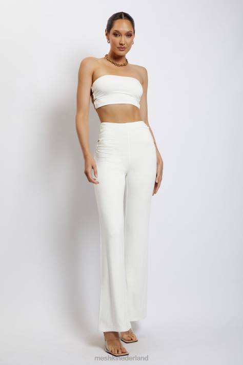 Meshki Eleanor bandeau met strik aan de zijkant kleding wit XP0T1208