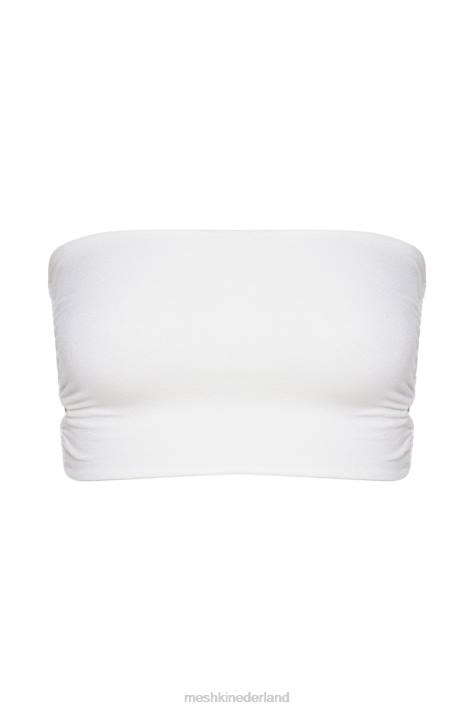 Meshki Eleanor bandeau met strik aan de zijkant kleding wit XP0T1208