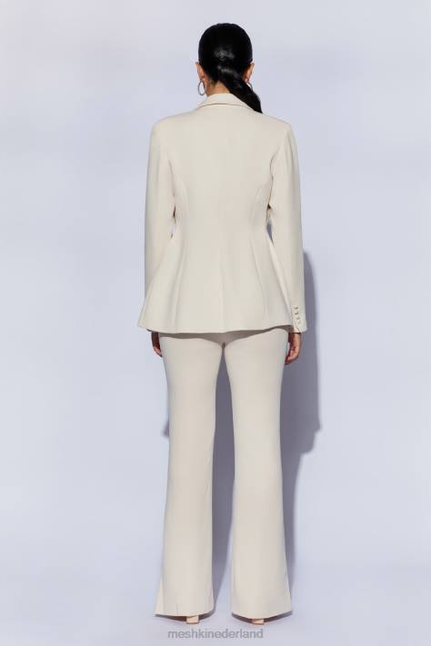 Meshki Holda getailleerde blazer met geknoopte taille kleding room XP0T1651