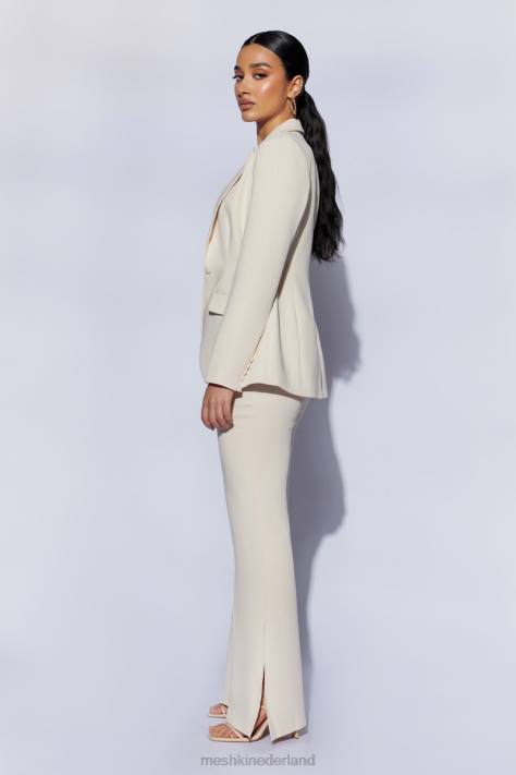 Meshki Holda getailleerde blazer met geknoopte taille kleding room XP0T1651
