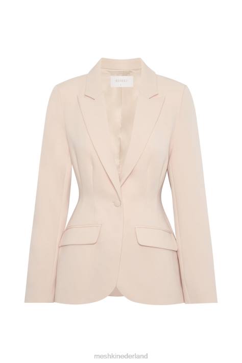 Meshki Holda getailleerde blazer met geknoopte taille kleding room XP0T1651