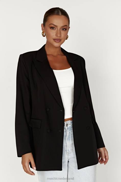 Meshki Madison oversized blazer kleding zwart XP0T1645
