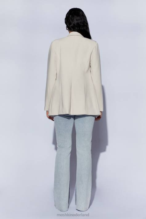 Meshki Rosana oversized blazer met koordsluiting kleding tarwe XP0T1657