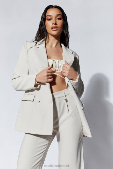 Meshki Rosana oversized blazer met koordsluiting kleding tarwe XP0T1657