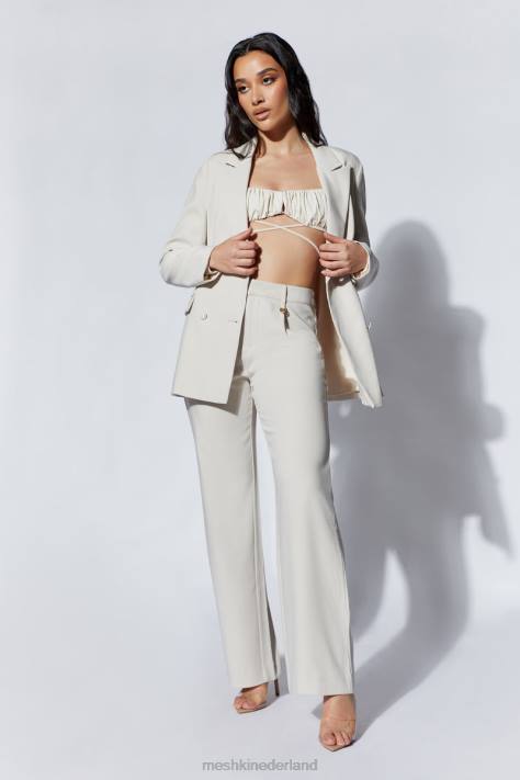 Meshki Rosana oversized blazer met koordsluiting kleding tarwe XP0T1657