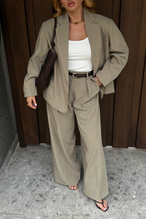 Meshki Simone oversized blazer kleding olijf XP0T1637