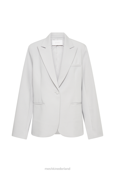 Meshki bexley oversized blazer met schoudervullingen kleding ijsgrijs XP0T1623