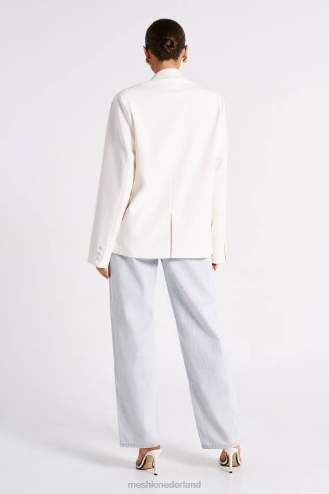 Meshki bexley oversized blazer met schoudervullingen kleding ivoor XP0T1624