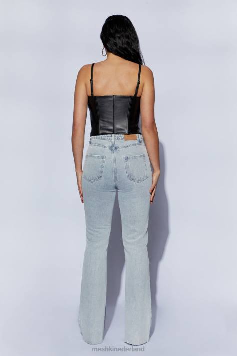 Meshki Alaia corset pu-top met veters kleding zwart XP0T1095