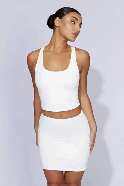 Meshki alyssa racer achterkant kleding wit XP0T1166