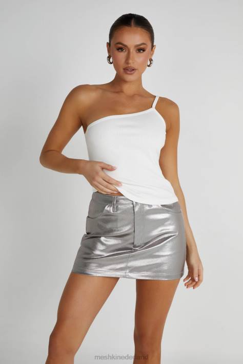 Meshki bethany top met één schouder kleding wit XP0T821