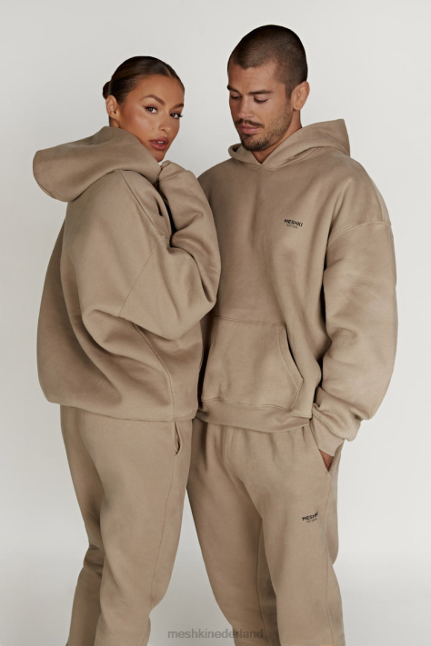 Meshki Bernie oversized hoodie kleding cement XP0T912