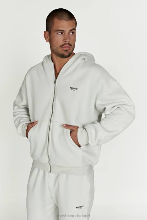 Meshki Corrie hoodie met ritssluiting kleding rookgrijs XP0T880