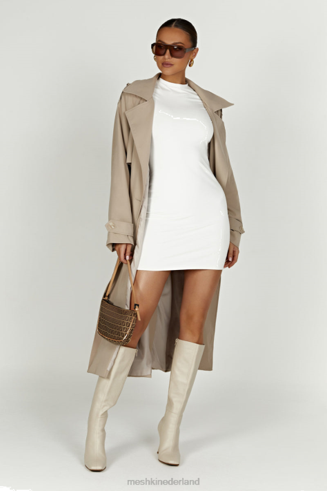 Meshki Andrea oversized trenchcoat kleding beige XP0T1625