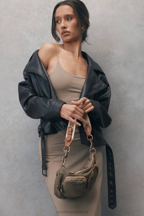 Meshki Kirby kunstleren jack kleding zwart XP0T1633