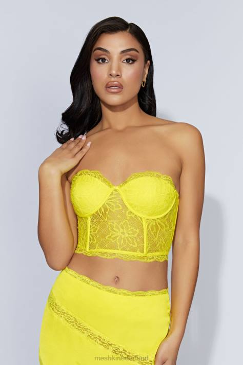 Meshki Alessandra kanten korset kleding fris groen XP0T1071