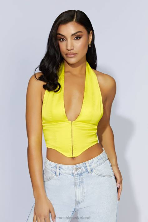 Meshki mallory satijnen korsettopje kleding fris groen XP0T1045