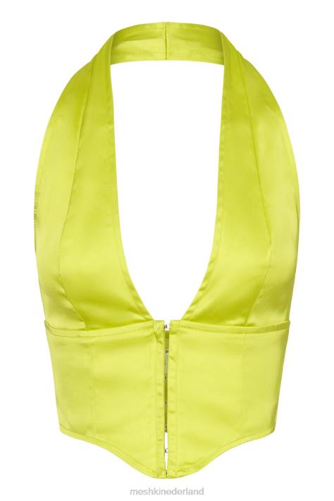 Meshki mallory satijnen korsettopje kleding fris groen XP0T1045