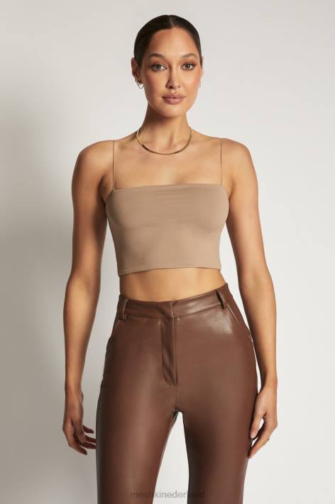 Meshki Cami croptop van Yvonne kleding latte XP0T1198