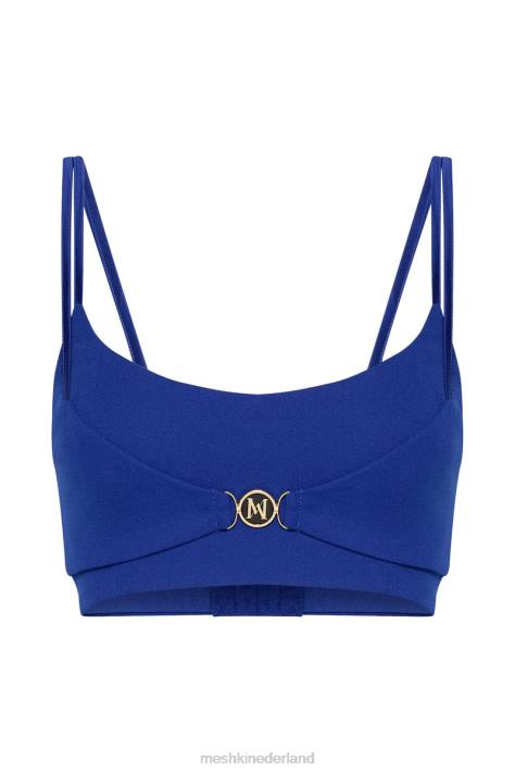 Meshki blythe crop top met dubbele bandjes kleding kobalt blauw XP0T1143