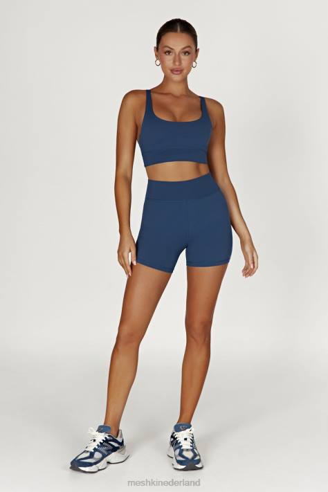 Meshki elise cami crop top met v-rug kleding marine XP0T924