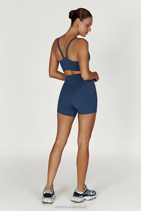 Meshki elise cami crop top met v-rug kleding marine XP0T924