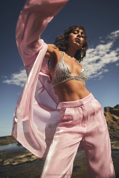 Meshki Doorzichtig kinsley-shirt kleding snoep roze XP0T1223