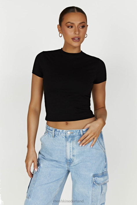 Meshki lang jeans t-shirt kleding zwart XP0T867